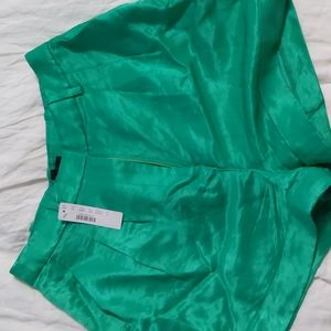 J. Crew High Waist Satin Faced Linen shorts